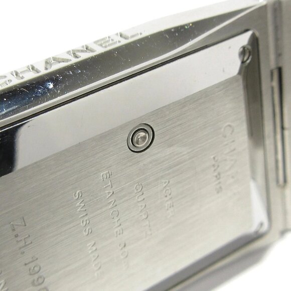 Auth CHANEL Chocolat H0934 Silver Women's Wrist Watch - Picture 4 of 10